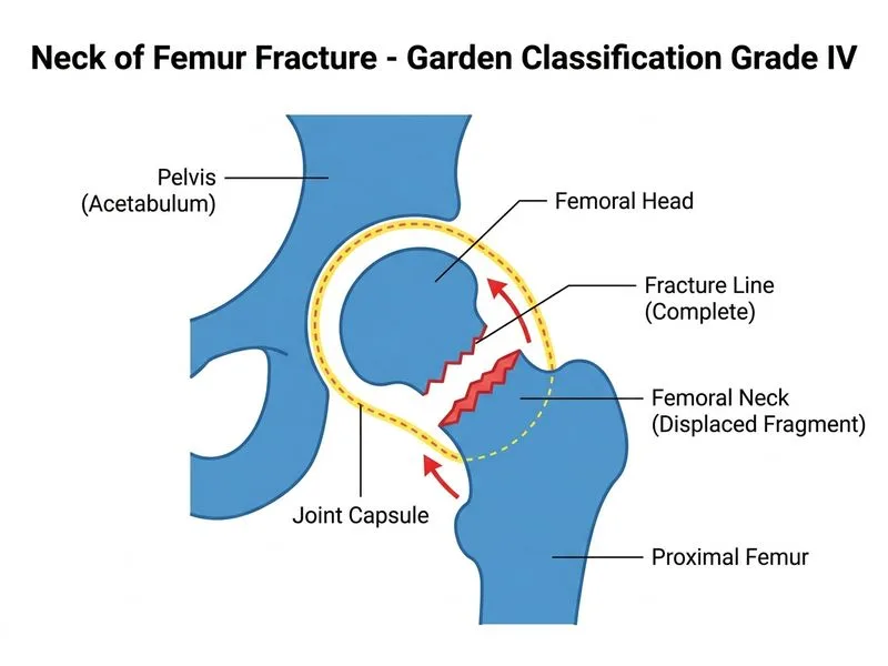 Neck of Femur Fracture diagram