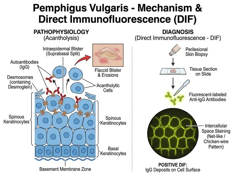 Pemphigus Vulgaris diagram