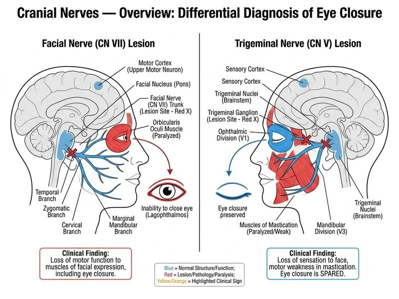 Cranial Nerves — Overview diagram