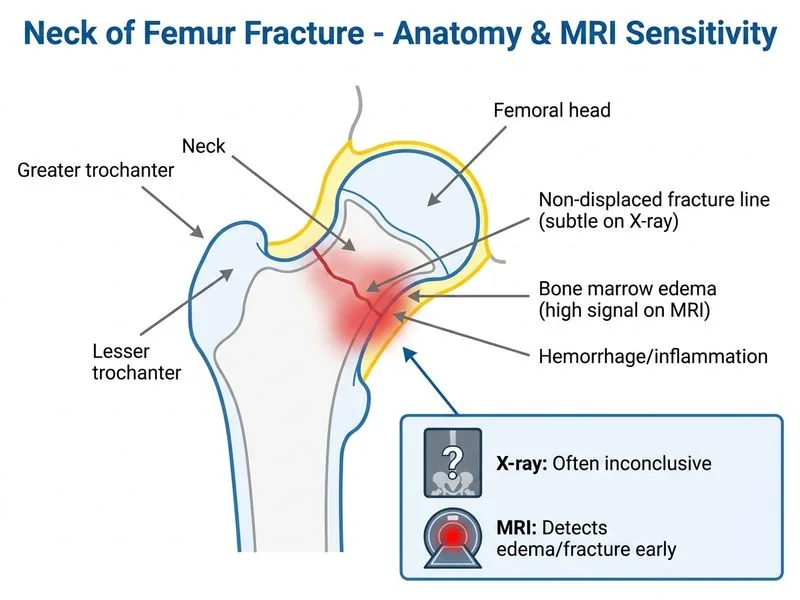 Neck of Femur Fracture diagram