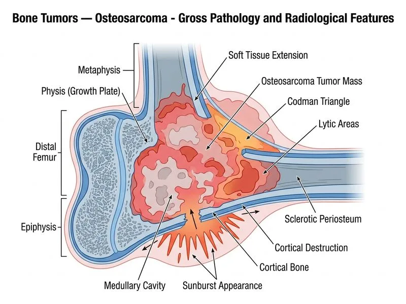 Bone Tumors — Osteosarcoma diagram