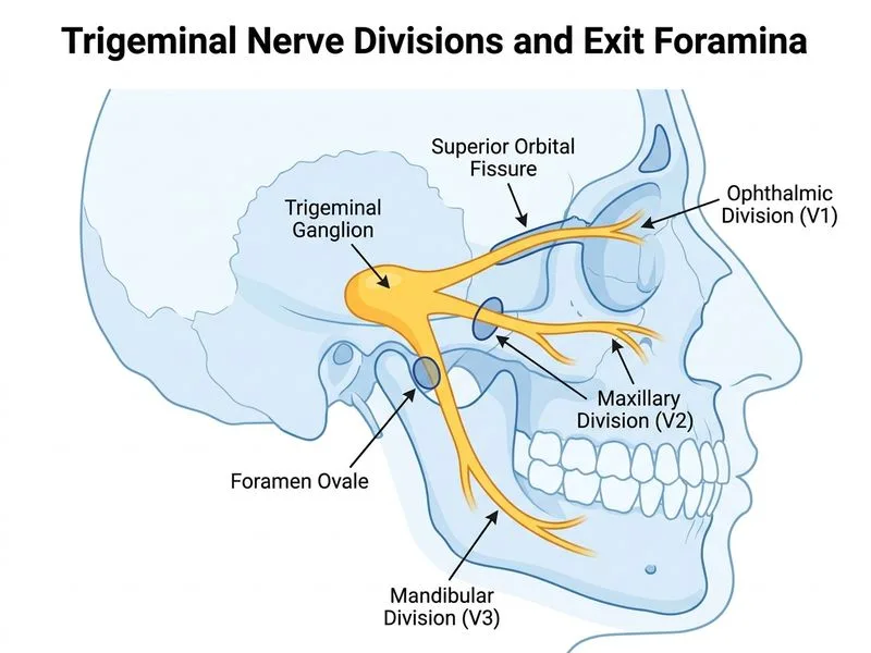 Trigeminal Nerve diagram