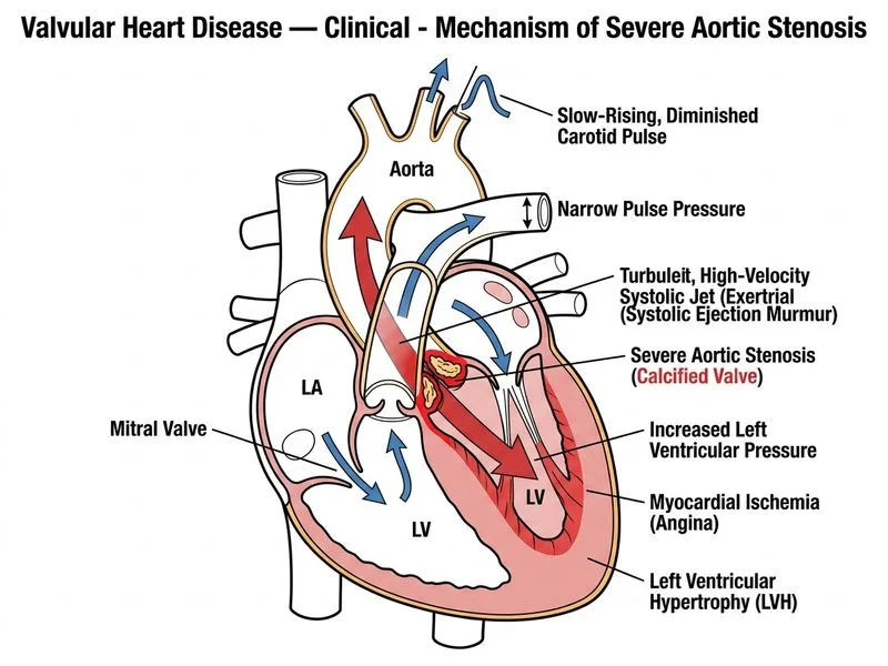 Valvular Heart Disease — Clinical diagram