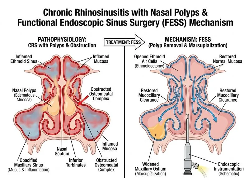 Acute and Chronic Sinusitis diagram