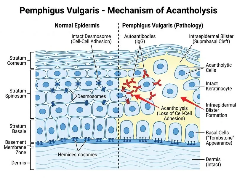 Pemphigus Vulgaris diagram