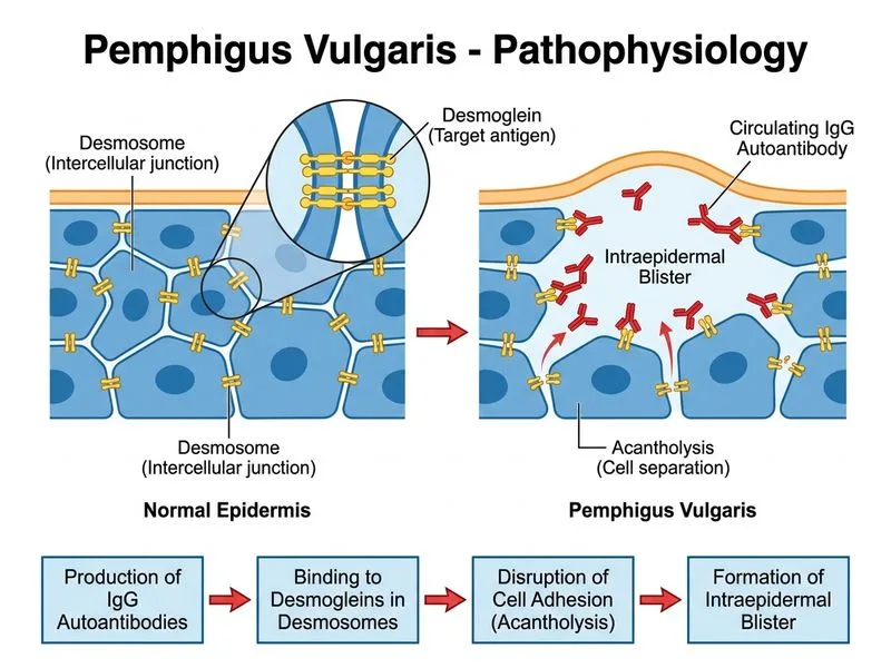 Pemphigus Vulgaris diagram