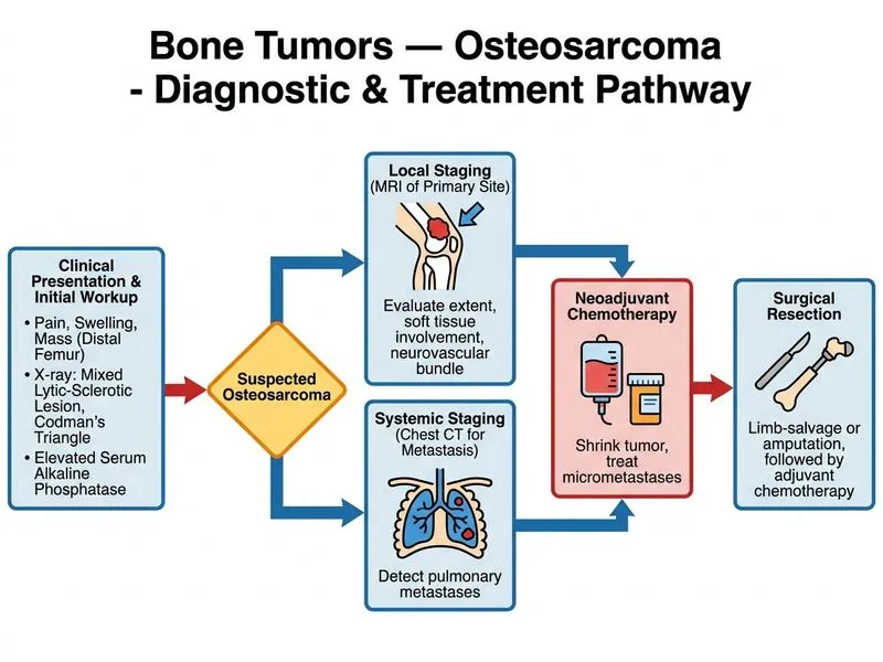 Bone Tumors — Osteosarcoma diagram