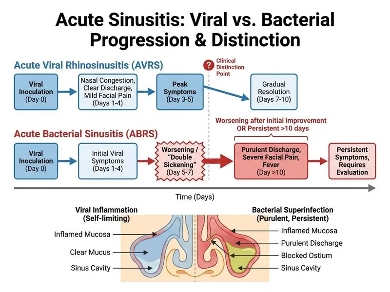 Acute and Chronic Sinusitis diagram