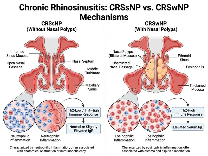 Acute and Chronic Sinusitis diagram