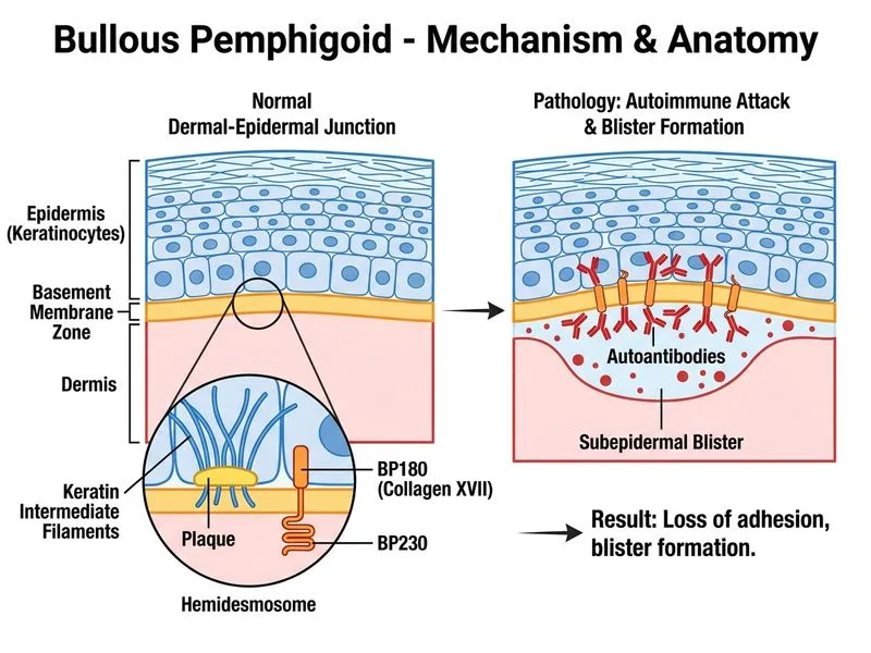 Bullous Pemphigoid diagram
