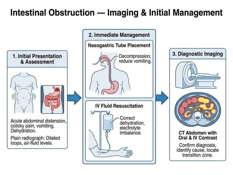Intestinal Obstruction — Imaging diagram