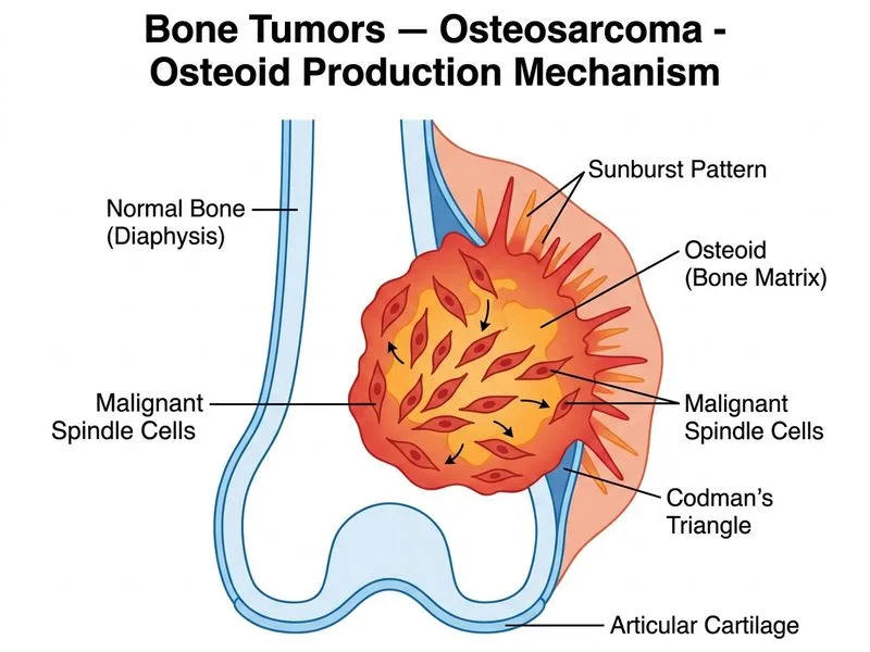 Bone Tumors — Osteosarcoma diagram