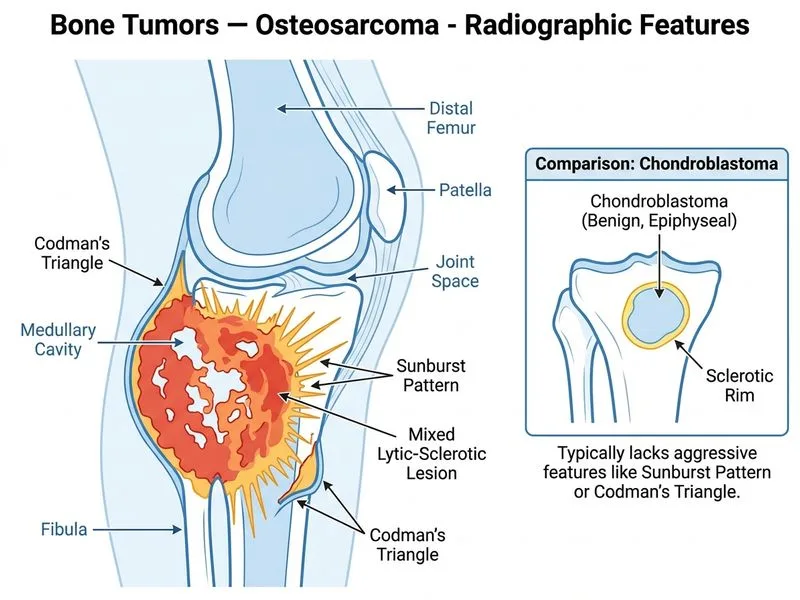 Bone Tumors — Osteosarcoma diagram