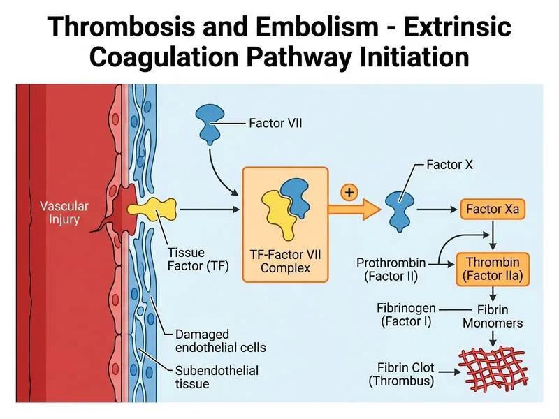 Thrombosis and Embolism diagram
