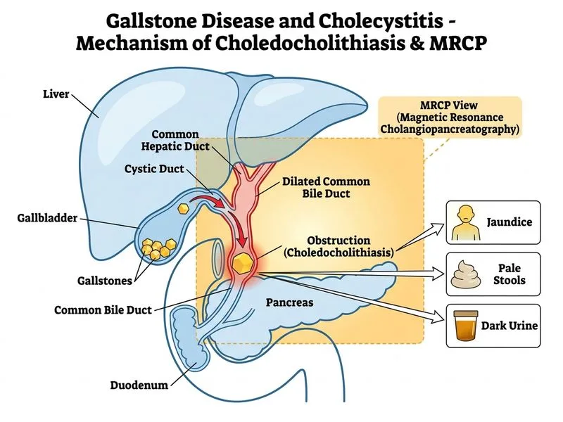 Gallstone Disease and Cholecystitis diagram