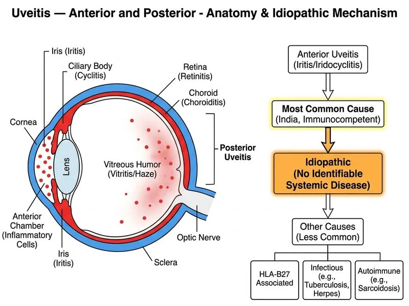 Uveitis — Anterior and Posterior diagram