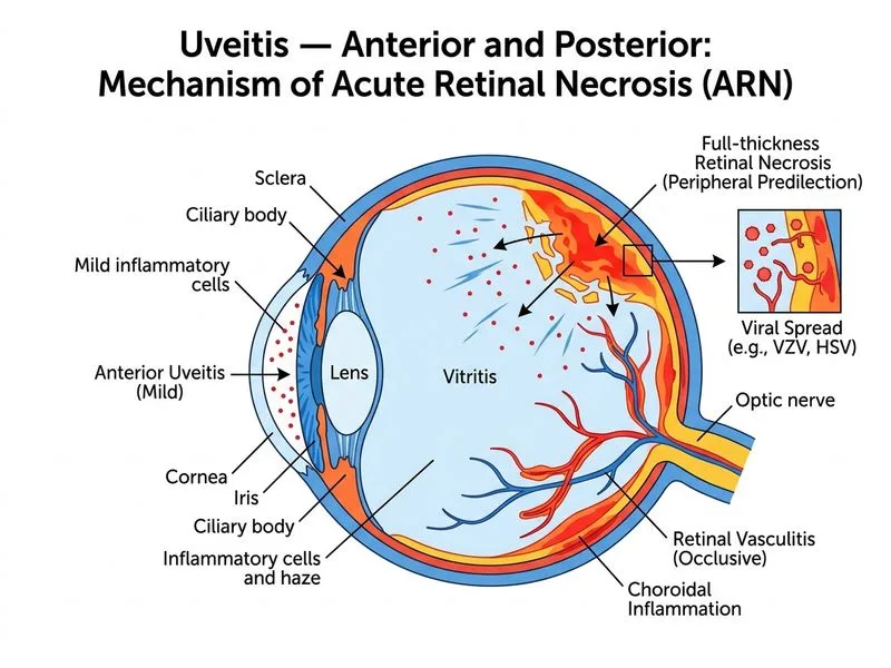 Uveitis — Anterior and Posterior diagram