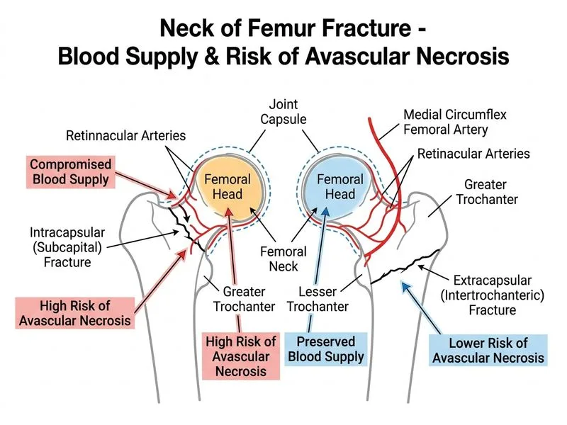Neck of Femur Fracture diagram