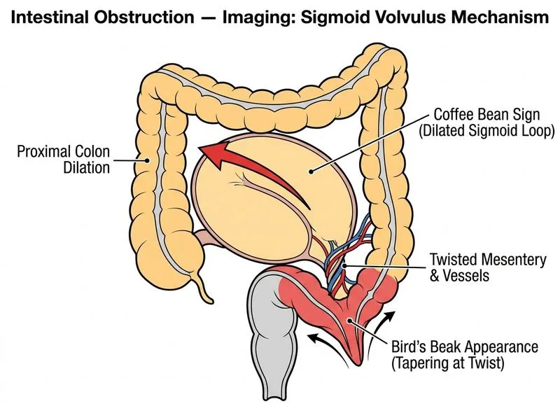 Intestinal Obstruction — Imaging diagram