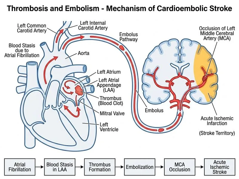 Thrombosis and Embolism diagram