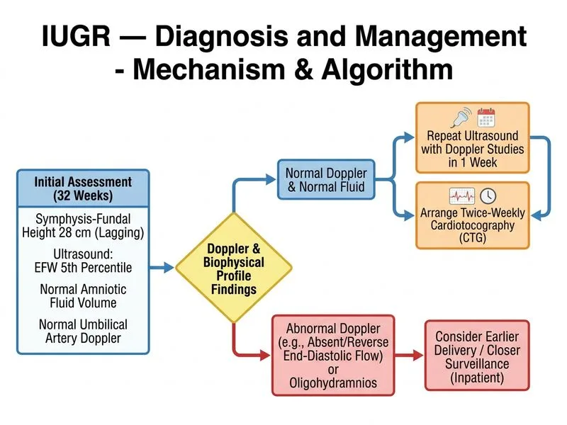 IUGR — Diagnosis and Management diagram