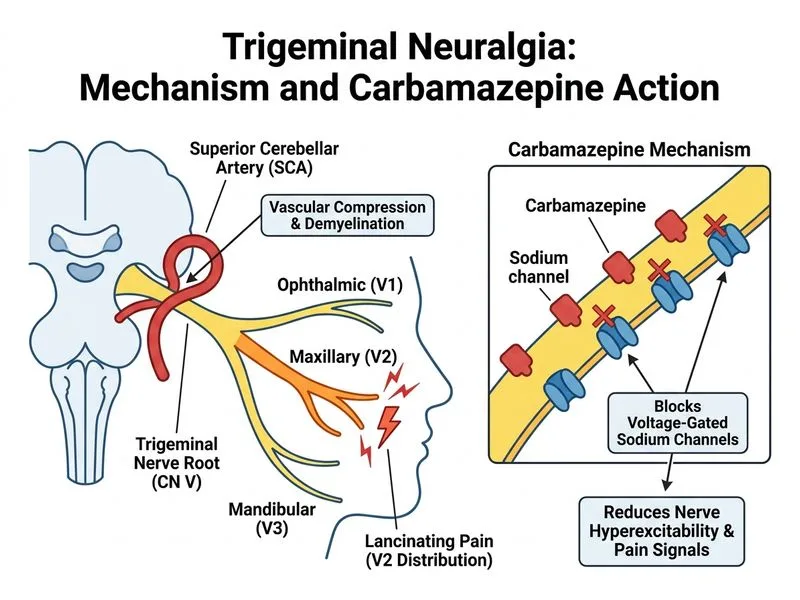 Trigeminal Nerve diagram