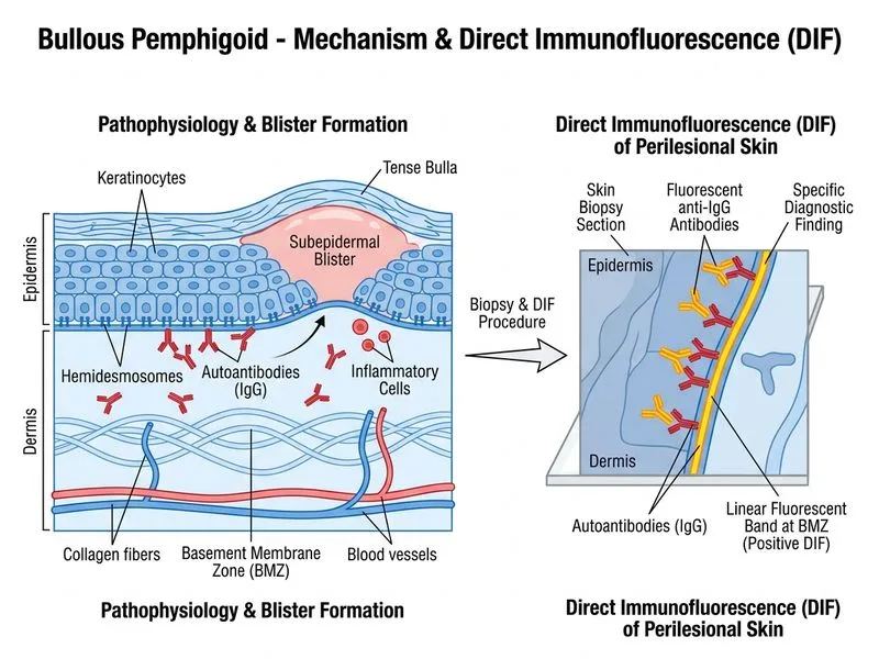 Bullous Pemphigoid diagram