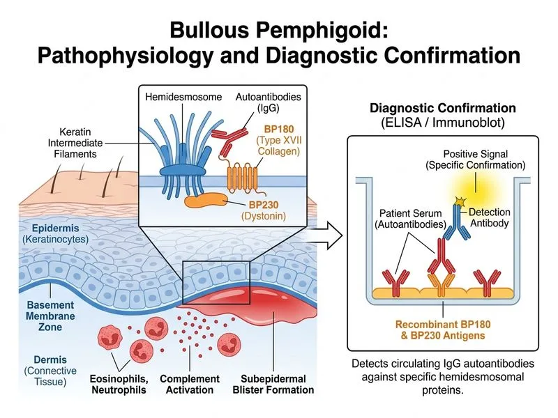 Bullous Pemphigoid diagram