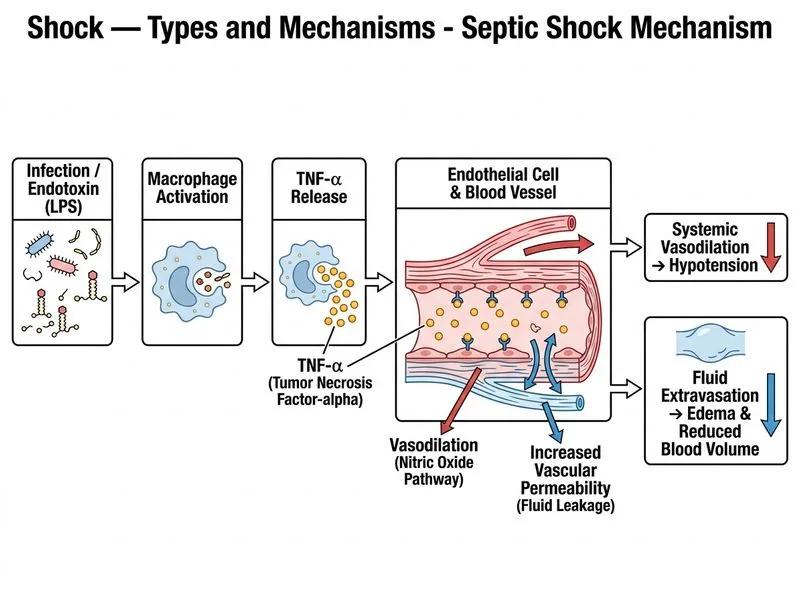 Shock — Types and Mechanisms diagram