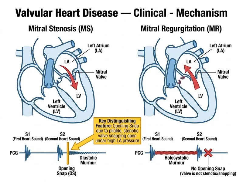 Valvular Heart Disease — Clinical diagram