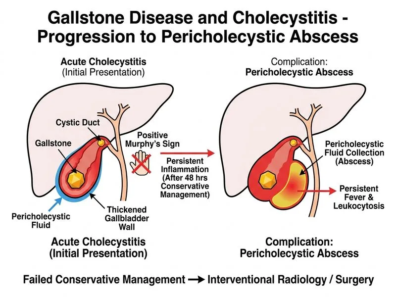 Gallstone Disease and Cholecystitis diagram