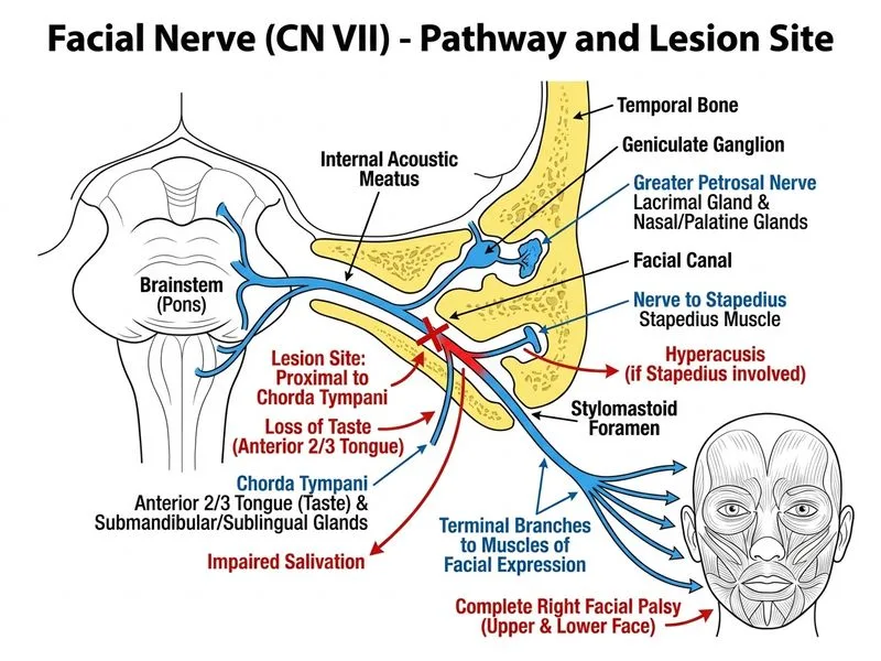 Facial Nerve diagram