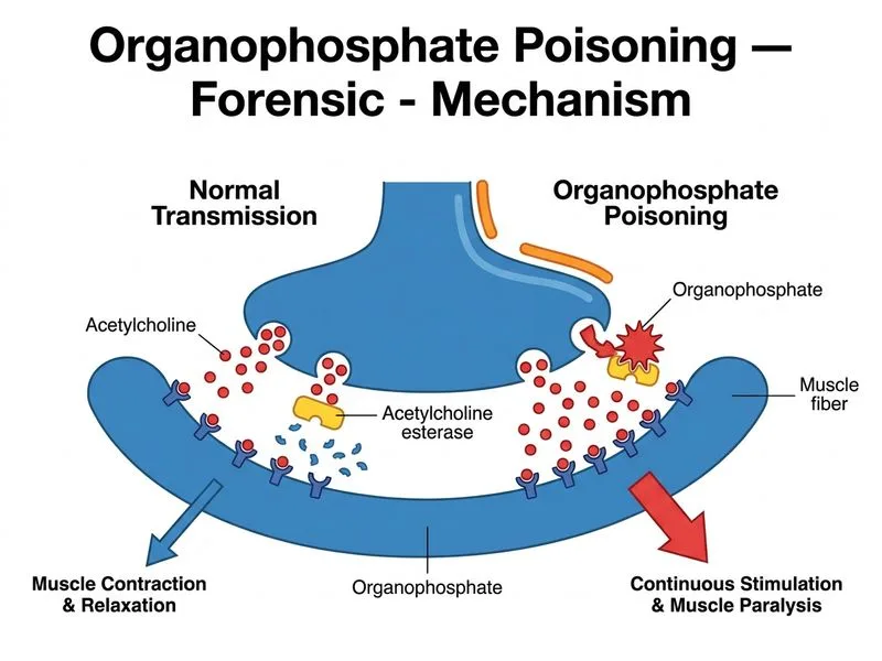 Organophosphate Poisoning — Forensic diagram