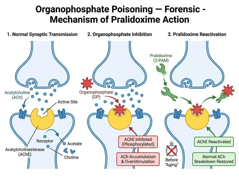 Organophosphate Poisoning — Forensic diagram