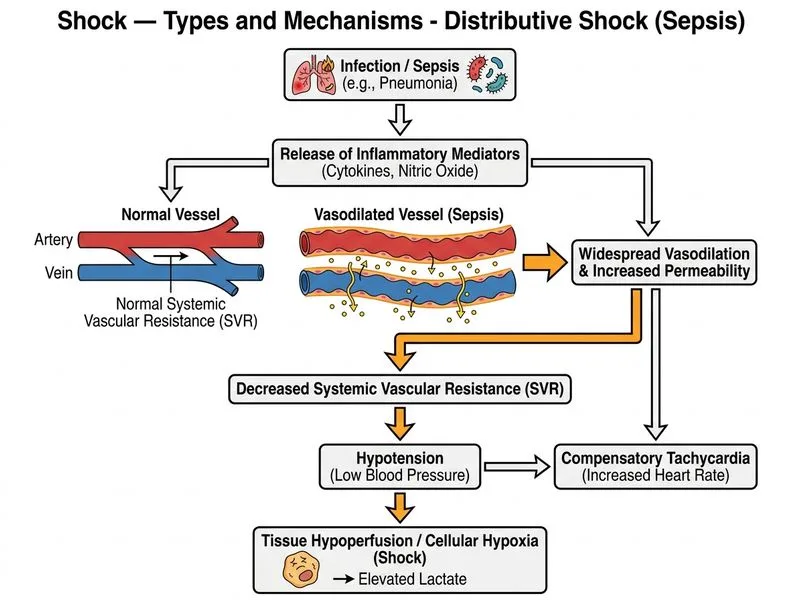Shock — Types and Mechanisms diagram