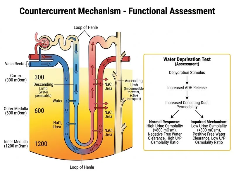 Countercurrent Mechanism diagram