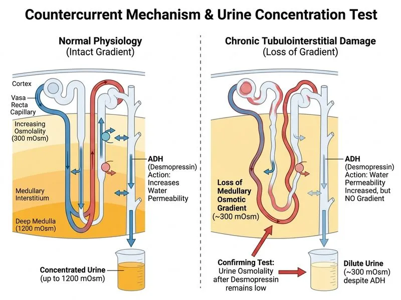 Countercurrent Mechanism diagram