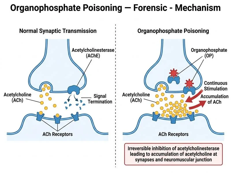Organophosphate Poisoning — Forensic diagram