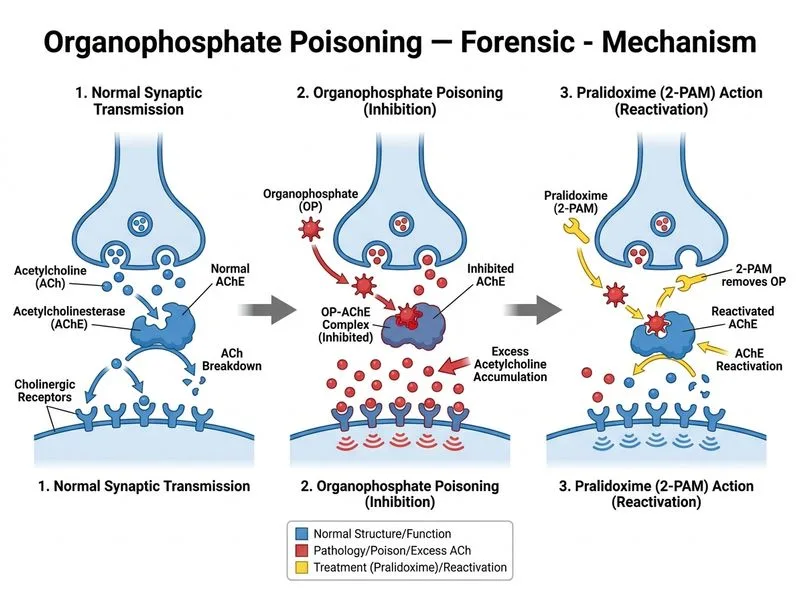 Organophosphate Poisoning — Forensic diagram