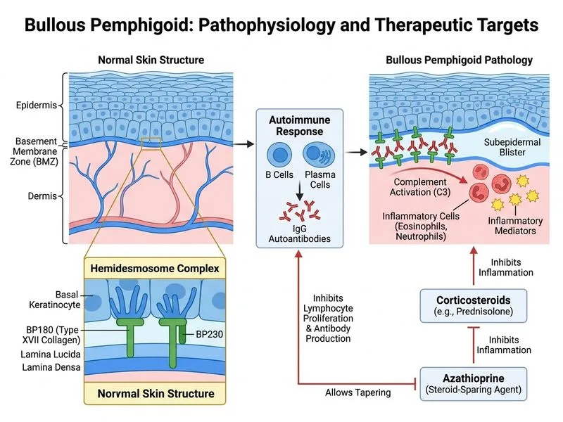 Bullous Pemphigoid diagram