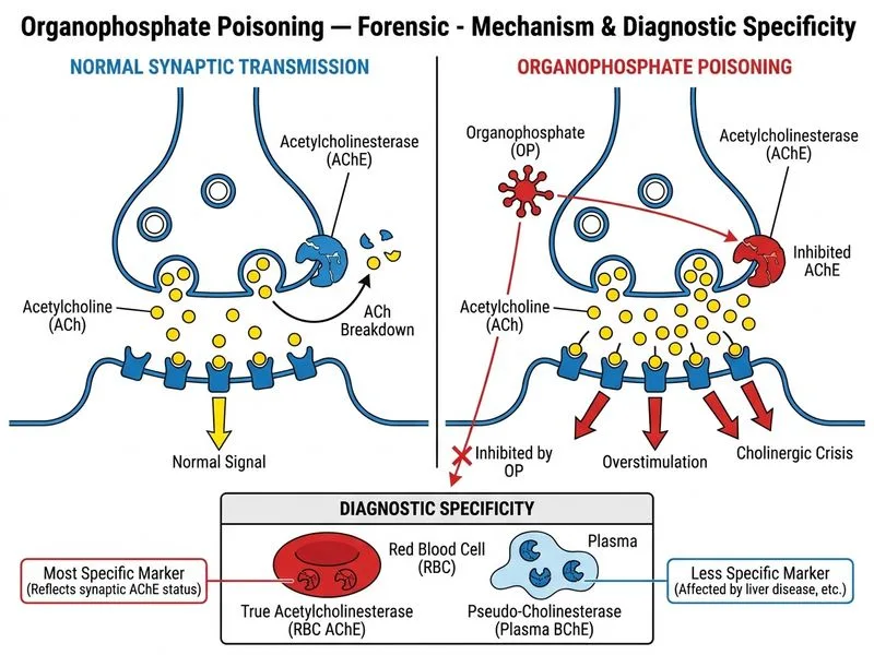 Organophosphate Poisoning — Forensic diagram