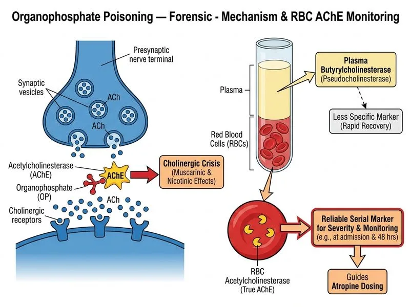 Organophosphate Poisoning — Forensic diagram