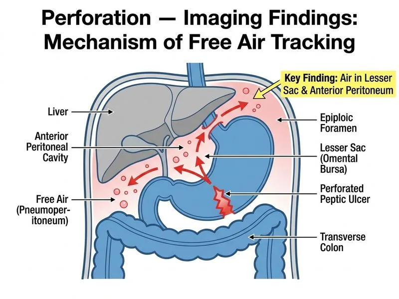 Perforation — Imaging Findings diagram