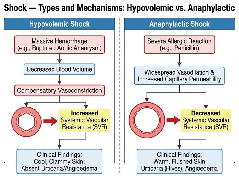 Shock — Types and Mechanisms diagram