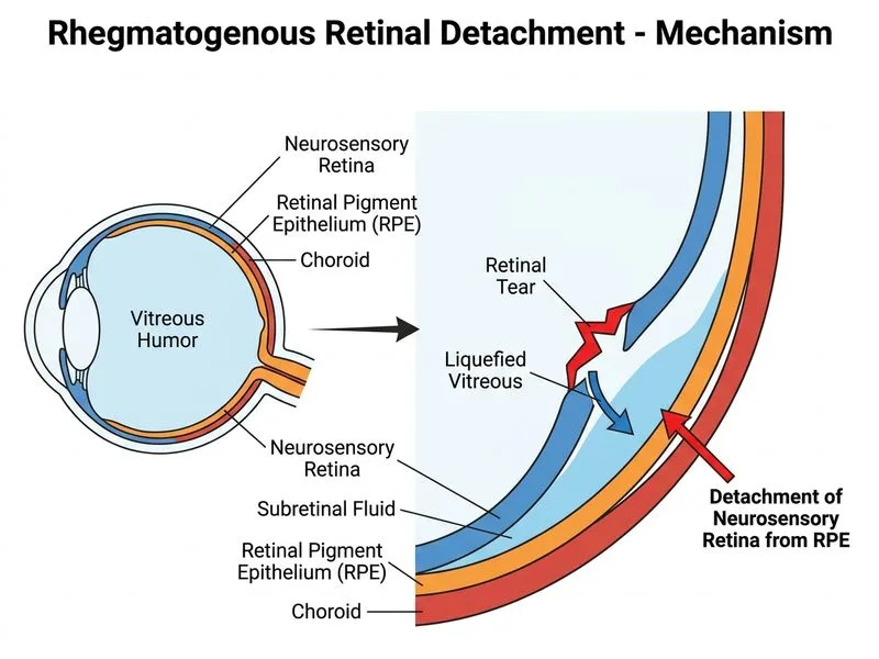 Retinal Detachment diagram