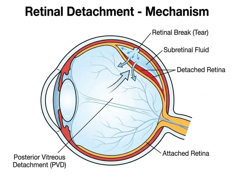 Retinal Detachment diagram