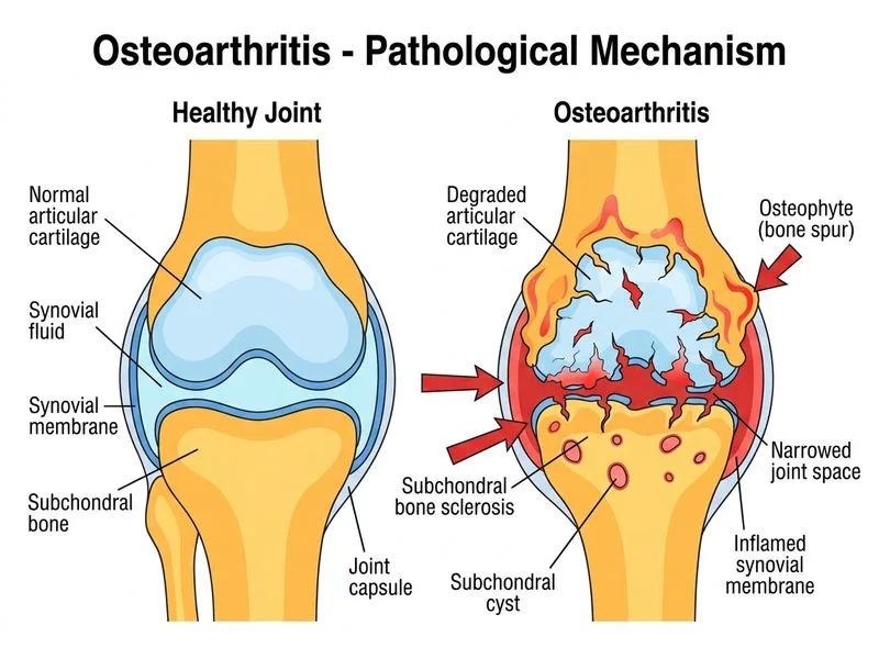 Osteoarthritis diagram