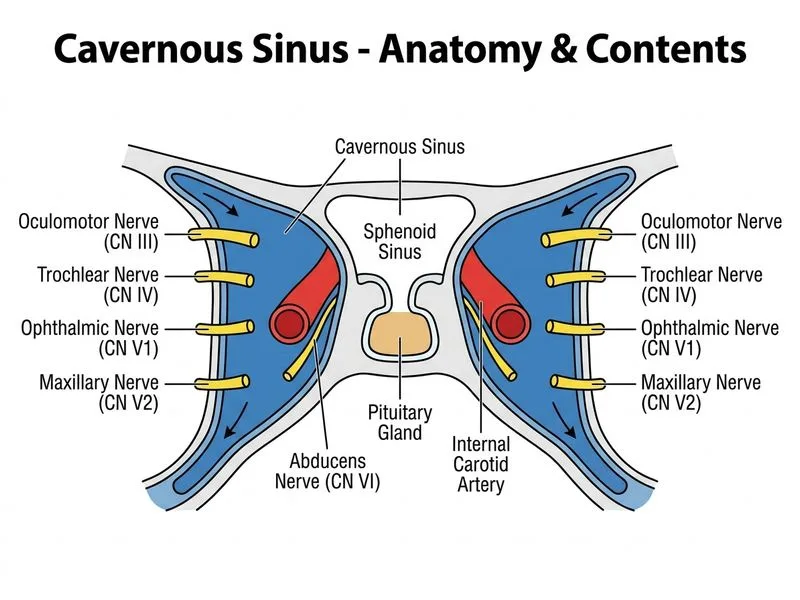 Cavernous Sinus diagram