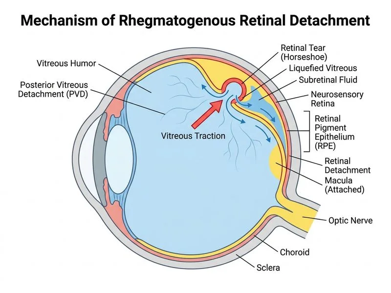 Retinal Detachment diagram