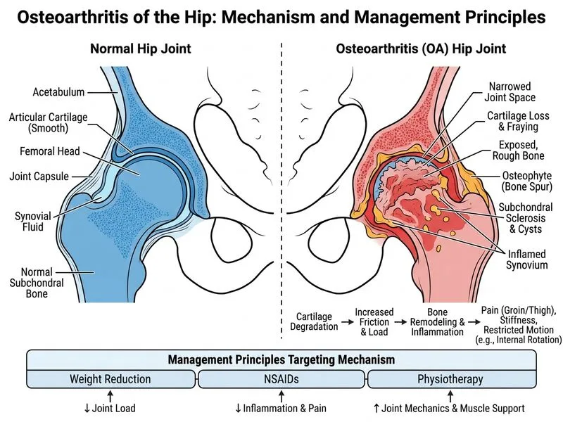 Osteoarthritis diagram